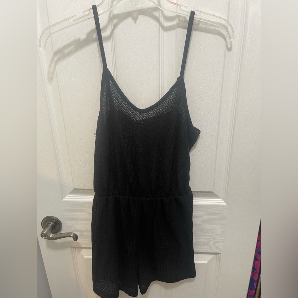 SHEIN Black Textured Knit Top
